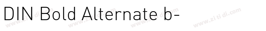 DIN Bold Alternate b字体转换